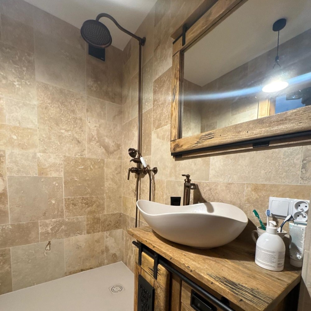 Trawertyn CLASSIC MIX komplet rzymski 0,742 m2 szlifowany - bezowa płytka do łazenki na ściane i podłogę Trawertyn CLASSIC MIX komplet rzymski 0,742 m2 szlifowany - bezowa płytka do łazenki na ściane i podłogę