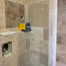 Trawertyn CLASSIC MIX komplet rzymski 0,742 m2 szlifowany - kamien do wewnątrz - salon kuchnia łazienka